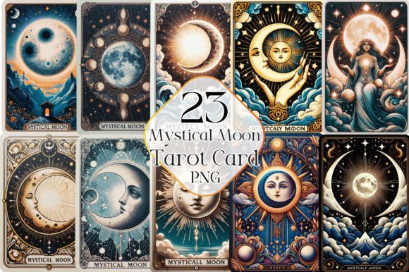 Download Mystical Moon Tarot Card Sublimation - Card Collection