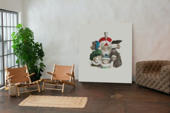 Download Cat Royalty Family Ilustration - Premium Bundle