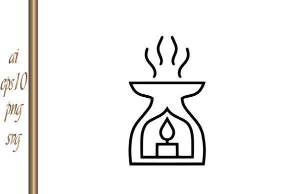 Download Aroma Lamp Icon Oriental Sketch Doodle - Oriental Collection