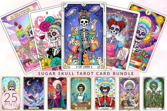 Download Sugar Skull Tarot Card, Funny Mom Gift - Card Collection