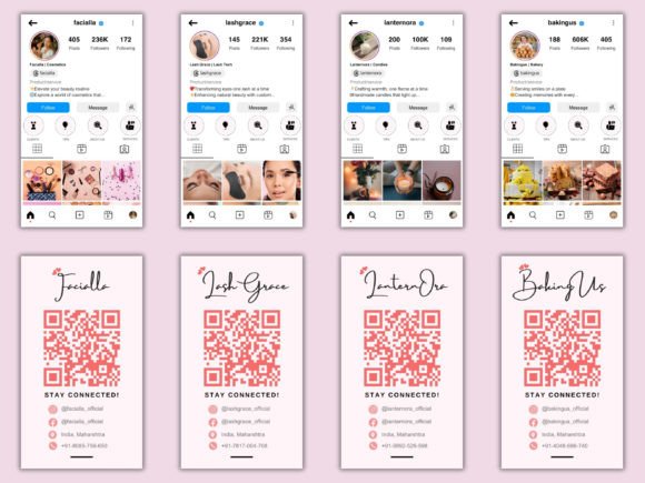 Download Instagram Business Cards Template Bundle - Card Collection
