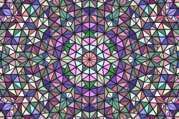 Download Colorful Triangle Mosaic Pattern Design - Pattern design Collection