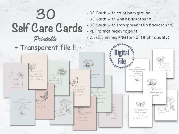 Download Self Care Affirmation Printable Cards - Card Collection